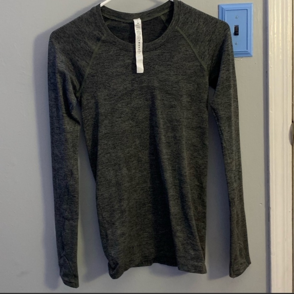 Lululemon Swiftly tech 2.0 Longer version heathered green/ grey